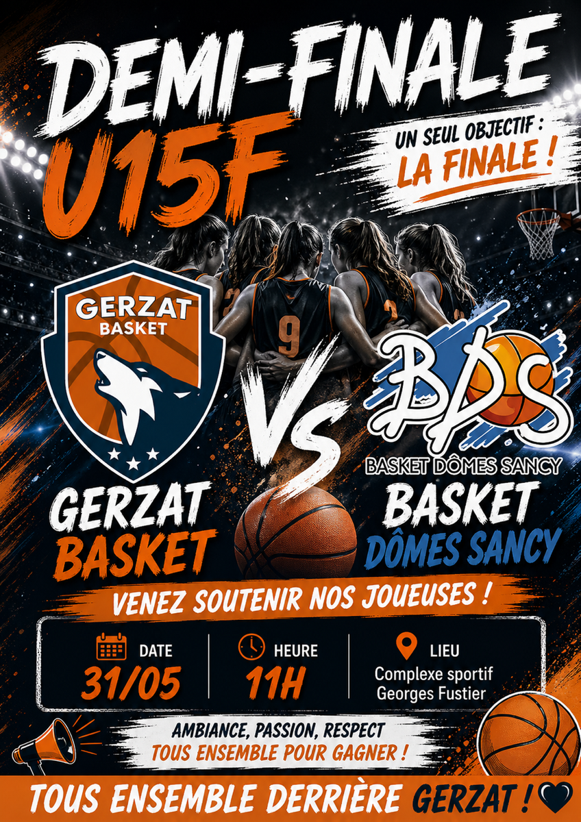 1/2 finale en vue pour nos U15F