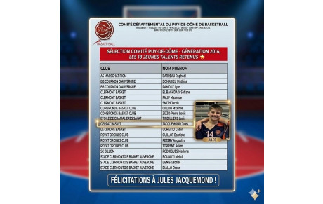 Bravo Jules ! 💪✨